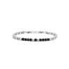 Bracciale Uomo Marlù 4BR1823N in Acciaio 316Lcon Pietra Agata Nera ed Ematite