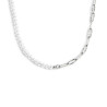Collana girocollo Unisex Marlù in acciaio rodiato con perline 33CN0031-W