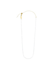 Collana girocollo donna Marlù in acciaio dorato perle ovali 33CN0032G-W