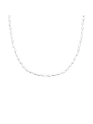 Collana girocollo donna Marlù in acciaio dorato perle ovali 33CN0032G-W