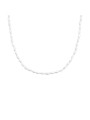 Collana girocollo donna Marlù in acciaio dorato perle ovali 33CN0032G-W