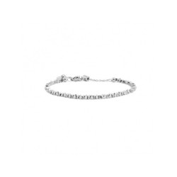 Bracciale Unisex Marlù 2BR0084 in Acciaio Ematite Diagonale Colore Argento