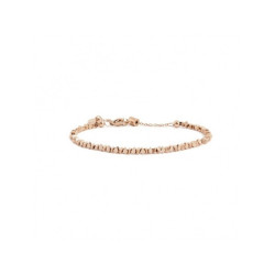 Bracciale Unisex Marlù 2BR0084R in Acciaio Ematite Diagonale Colore Oro Rosa