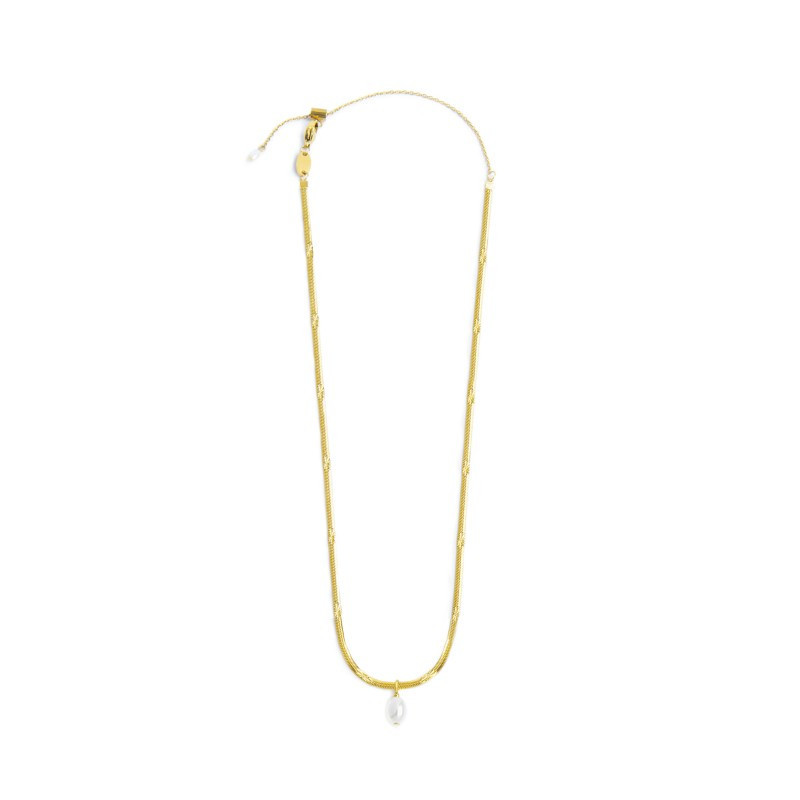 Collana Donna girocollo snake Marlù acciaio dorato 33CN0034G-W