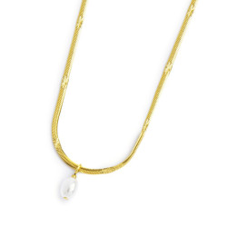 Collana Donna girocollo snake Marlù acciaio dorato 33CN0034G-W