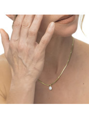 Collana Donna girocollo snake Marlù acciaio dorato 33CN0034G-W