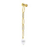 Monorecchino pendente da donna Marlù acciaio dorato perla 33OR0062G-W