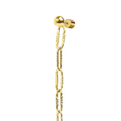 Monorecchino pendente da donna Marlù acciaio dorato perla 33OR0062G-W