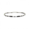 Bracciale Unisex Marlù 2BR0078 in Acciaio con Onice ed Ematite Nero e Silver