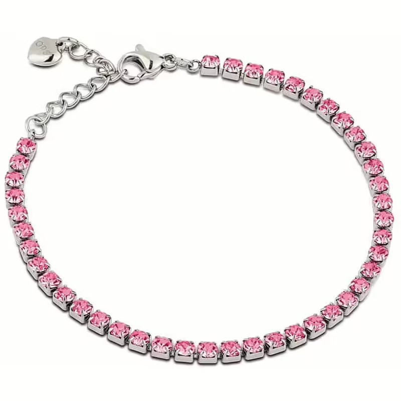 Bracciale donna Tennis Ops Objects Glimmer OPSBR-941 Acciaio Pietre Rosa Bracciale donna Tennis Ops Objects Glimmer OPSBR-941 Acciaio Pietre Rosa