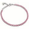 Bracciale donna Tennis Ops Objects Glimmer OPSBR-941 Acciaio Pietre Rosa