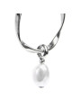 Monorecchino cerchio donna Marlù acciaio con perla 33OR0063-W
