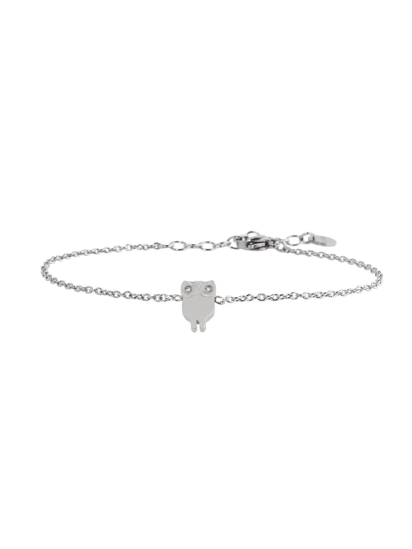 Bracciale Donna Marlù Time To 18BR089 in Acciaio Colore Argento con Gufo