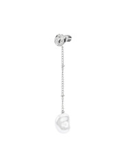 Monorecchino Donna pendente Marlù acciaio con perla grande 33OR0064-W