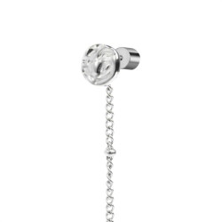 Monorecchino Donna pendente Marlù acciaio con perla grande 33OR0064-W