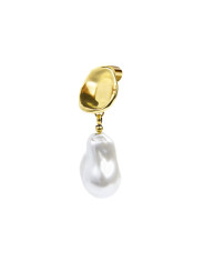 Monorecchino lobo donna Marlù acciaio dorato perla 33OR0068G-W