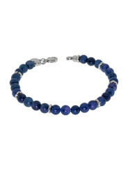 Bracciale Uomo Liujo MLJ494 in acciaio con Pietre Blu