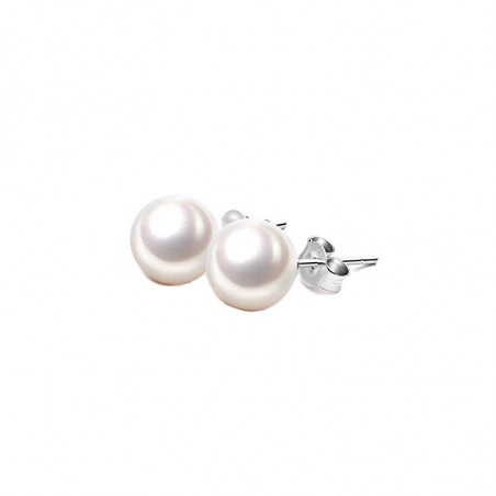 Orecchini Donna Nadir in Argento 925 con Perla di Acqua Dolce Tonda 6-6,5mm