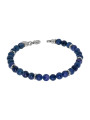 Bracciale Uomo Liujo MLJ494 in acciaio con Pietre Blu