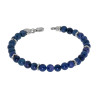Bracciale Uomo Liujo MLJ494 in acciaio con Pietre Blu