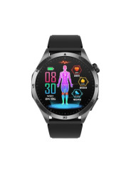 Orologio Smartwatch Unisex Smarty SW083A in Silicone Nero Fitness Amoled