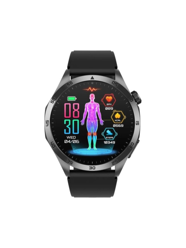 Orologio Smartwatch Unisex Smarty SW083A in Silicone Nero Fitness Amoled