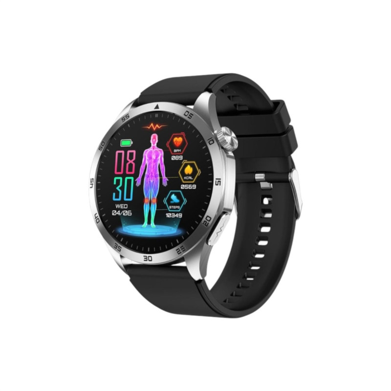 Orologio Smartwatch Unisex Smarty SW083A in Silicone Nero Fitness Amoled