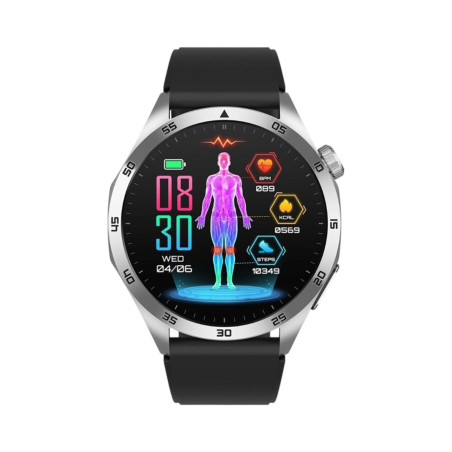 Orologio Smartwatch Unisex Smarty SW083B in Silicone Nero Fitness Amoled