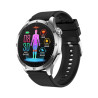 Orologio Smartwatch Unisex Smarty SW083B in Silicone Nero Fitness Amoled