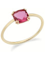 Anello Donna Ambrosia in Oro Giallo 375% con Cristallo Rosa KAAZ 027