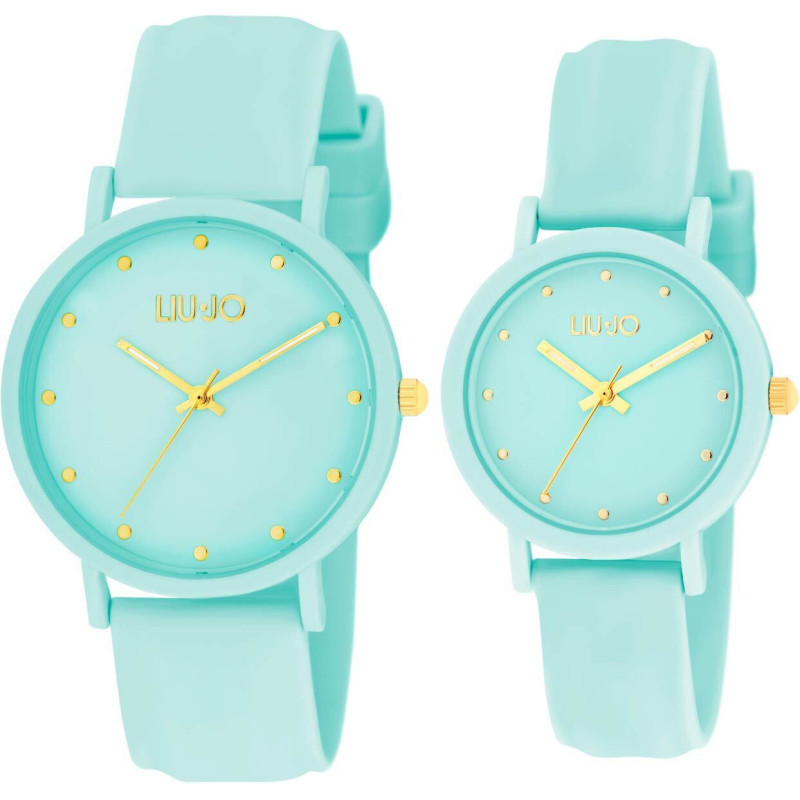 Orologio Solo Tempo Donna LiuJo TLJ2210 Mom And Me in Silicone Azzurro 36 e 30mm Orologio Solo Tempo Donna LiuJo TLJ2210 Mom And Me in Silicone Azzurro 36 e 30mm