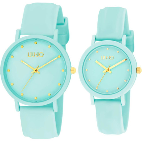 Orologio Solo Tempo Donna LiuJo TLJ2210 Mom And Me in Silicone Azzurro 36 e 30mm