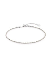 Cavigliera catena donna Marlù Ankle Party in acciaio con maglia a corda 20CV080