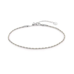 Cavigliera catena donna Marlù Ankle Party in acciaio con maglia a corda 20CV080