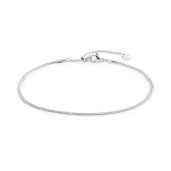 Cavigliera Donna Marlu' 20CV081 Snake in Acciaio Silver