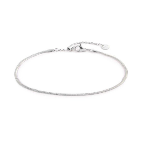 Cavigliera Donna Marlu' 20CV081 Snake in Acciaio Silver