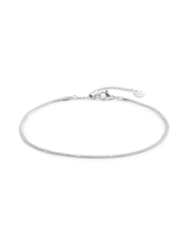 Cavigliera Donna Marlu' 20CV081 Snake in Acciaio Silver