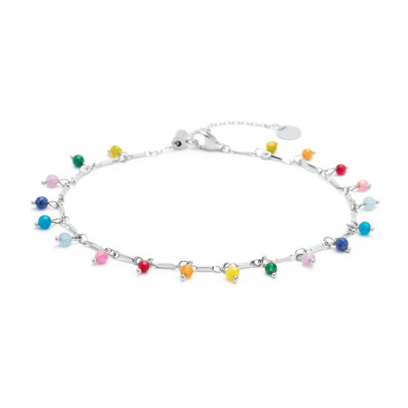 Cavigliera Donna Marlù 20CV067-RGB in Acciaio pietre multicolor