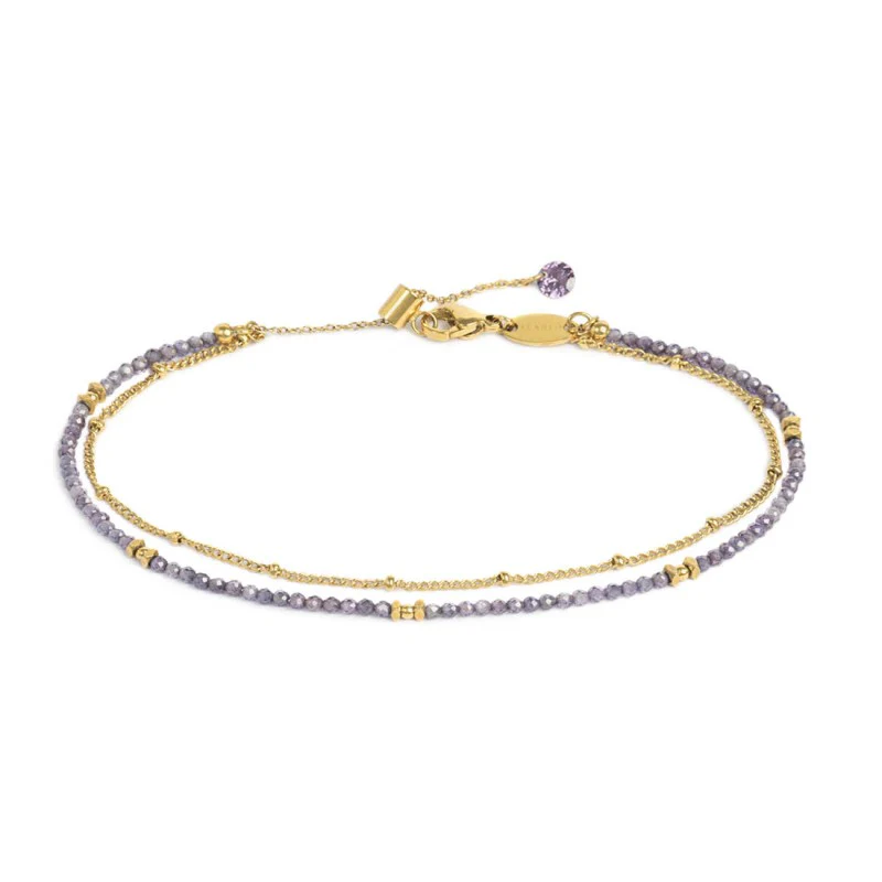 Cavigliera Donna Marlù 20CV089G-P doppia catena con zirconi Cavigliera Donna Marlù 20CV089G-P doppia catena con zirconi