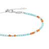 Cavigliera Donna Marlù 20CV093 con elementi madreperla colorati e perle bianche irregolari