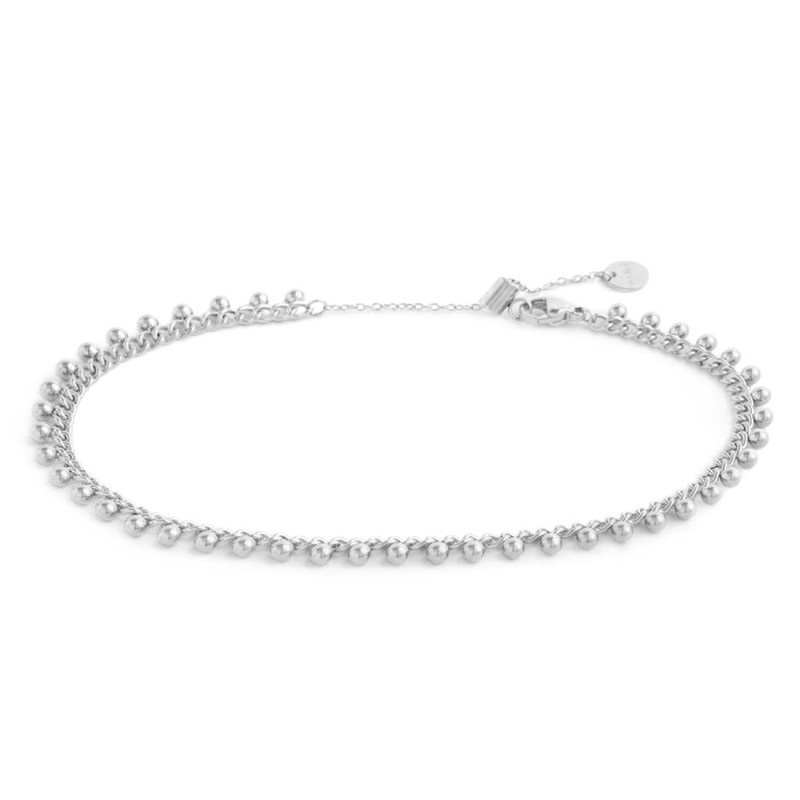 Cavigliera Donna Marlù 20CV094 catena grumetta con sfere pendenti Cavigliera Donna Marlù 20CV094 catena grumetta con sfere pendenti