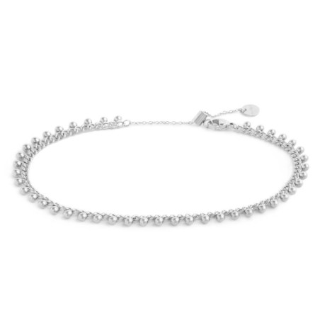 Cavigliera Donna Marlù 20CV094 catena grumetta con sfere pendenti