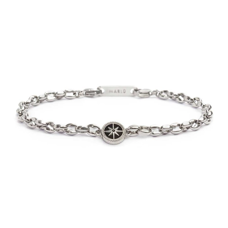 Generico Bracciale Unisex Marlù 30BR0011-N Catena in Acciaio con Rosa dei Venti Generico Bracciale Unisex Marlù 30BR0011-N Catena in Acciaio con Rosa dei Venti