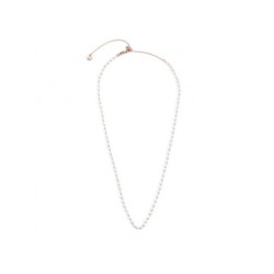 Collana donna acciaio pvd oro rosa con perle 3.30 mm di Marù, 2CA0032R-W