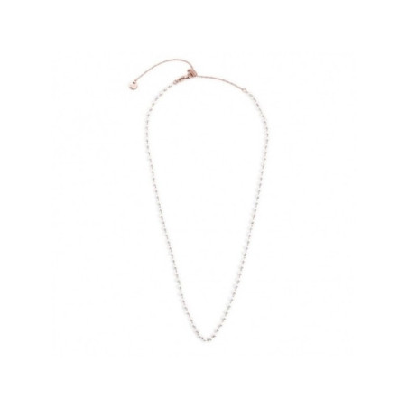 Collana donna acciaio pvd oro rosa con perle 3.30 mm di Marù, 2CA0032R-W