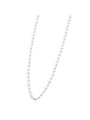 Collana donna acciaio pvd oro rosa con perle 3.30 mm di Marù, 2CA0032R-W