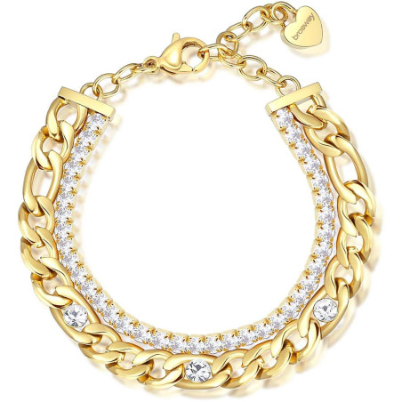 Bracciale da donna tennis Brosway BEI068 PVD Oro