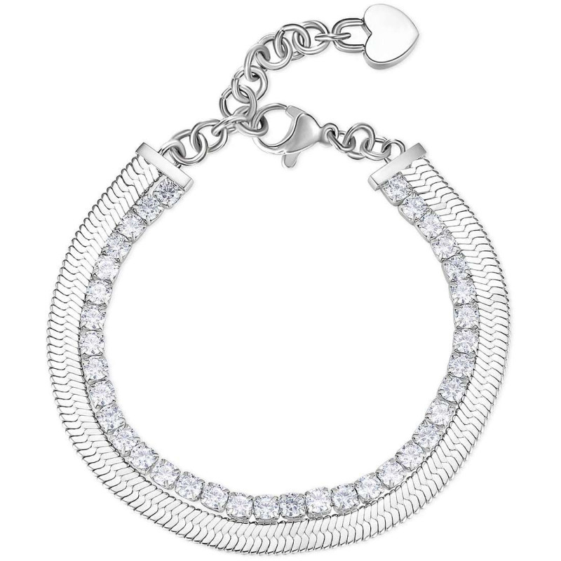 Bracciale Donna Tennis Doppio Filo Brosway Desideri BEI074 Colore Argento Bracciale Donna Tennis Doppio Filo Brosway Desideri BEI074 Colore Argento