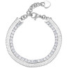 Bracciale Donna Tennis Doppio Filo Brosway Desideri BEI074 Colore Argento