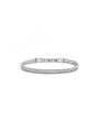 Bracciale Uomo Tennis Marlù 31BR0002W-L in Acciaio SIler con Pietre Bianche